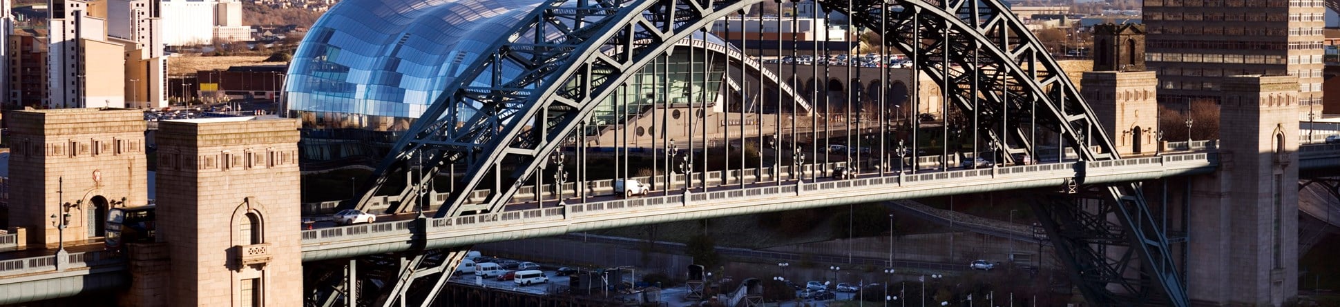 Tyne Bridge. General view of bridge.