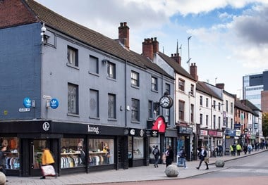 General view of the Burges, Coventry, viewed from the north west.